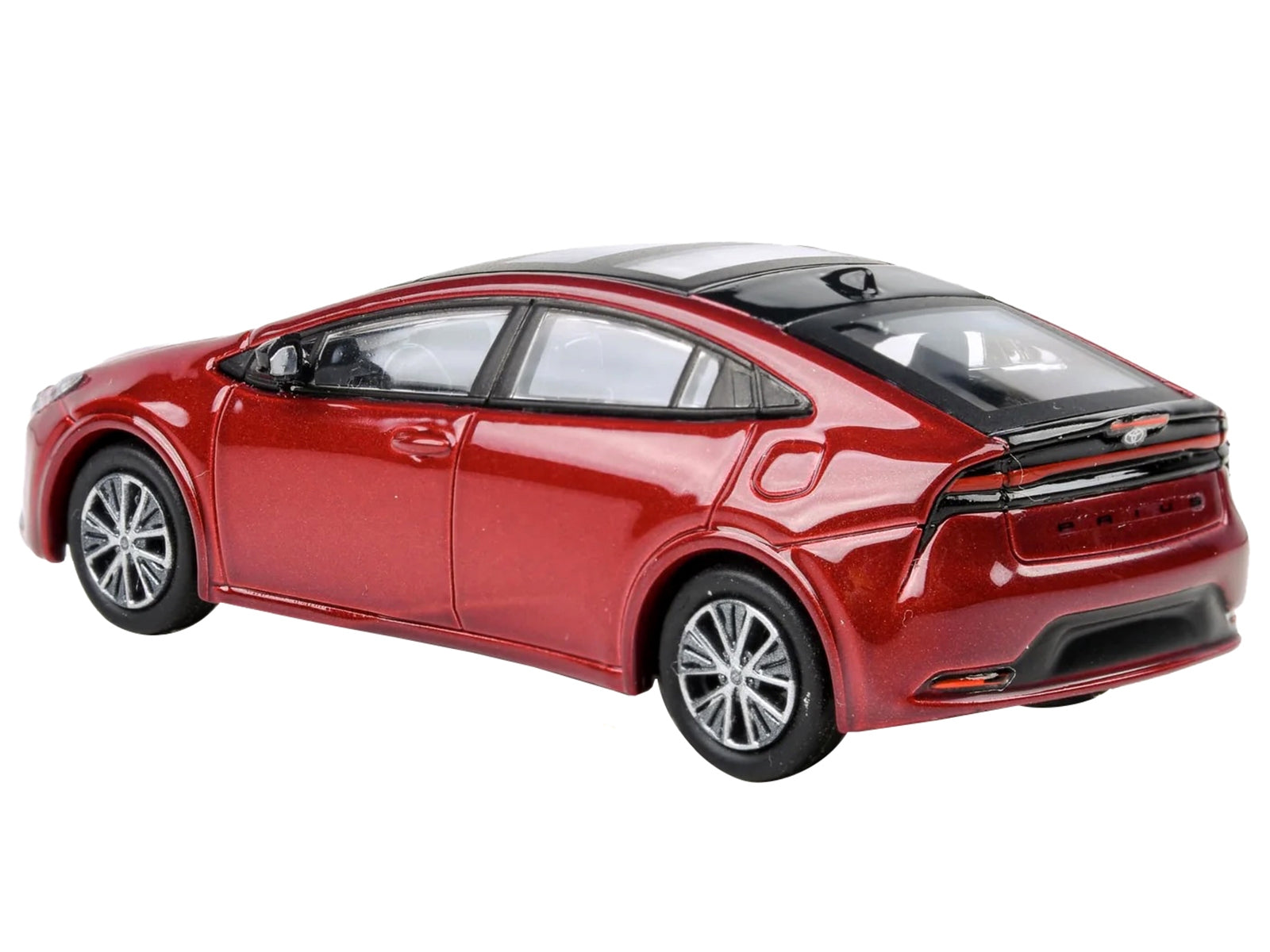 2023 Toyota Prius Supersonic Red Metallic with Black Top and Sun Roof and Sun Roof 1/64 Diecast Model Car by Paragon Models - Premium Toyota Models from Paragon - Just $35.57! Shop now at Rapidvehicles