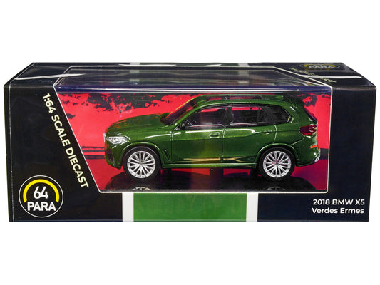 2018 BMW X5 Verde Ermes Green Metallic with Sunroof 1/64 Diecast - Premium BMW Models from Paragon - Just $37.79! Shop now at Rapidvehicles