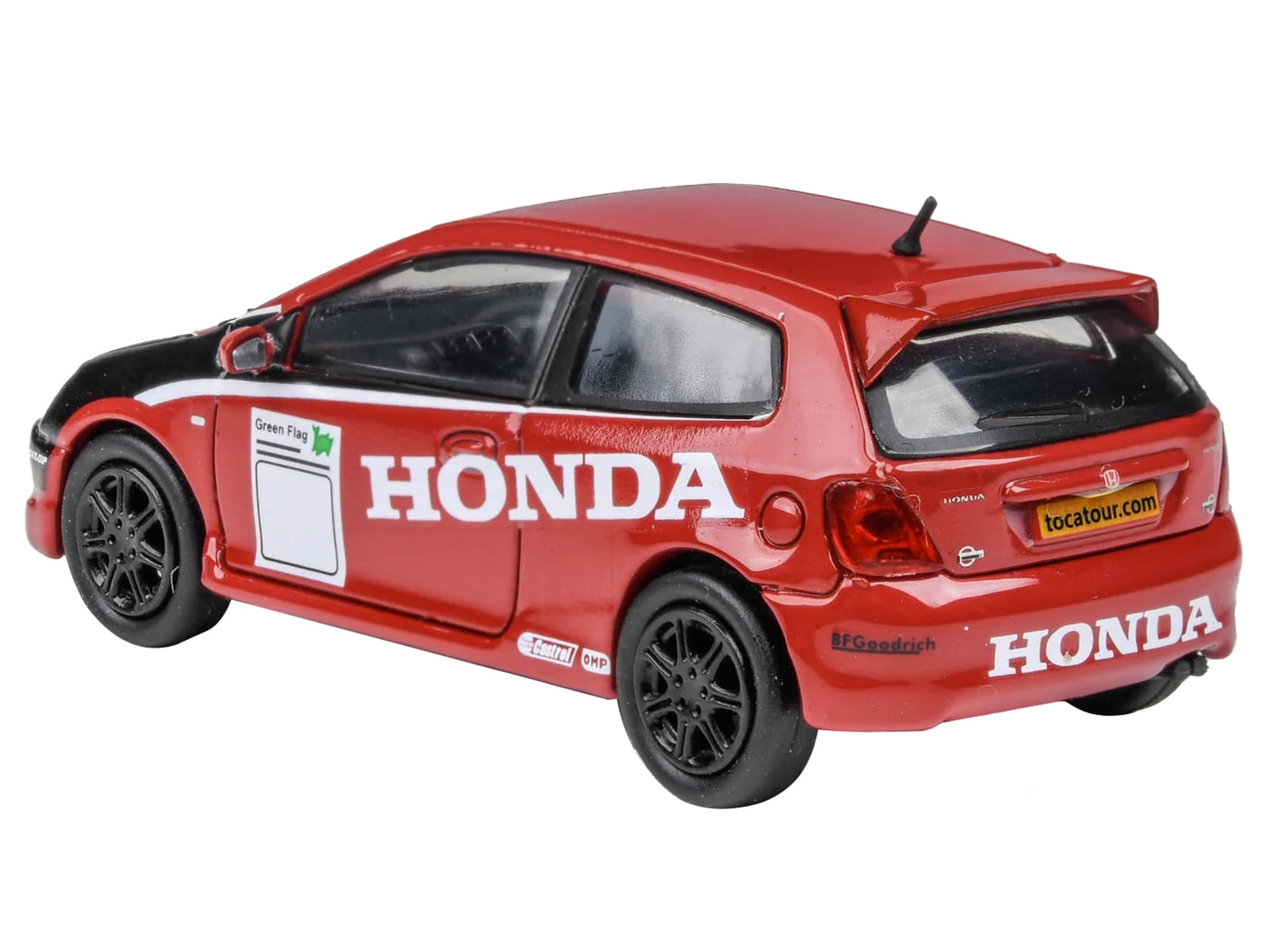 2001 Honda Civic Type R EP3 Red with Graphics "BTCC Honda Racing" - Premium Honda Models from Paragon - Just $37.99! Shop now at Rapidvehicles