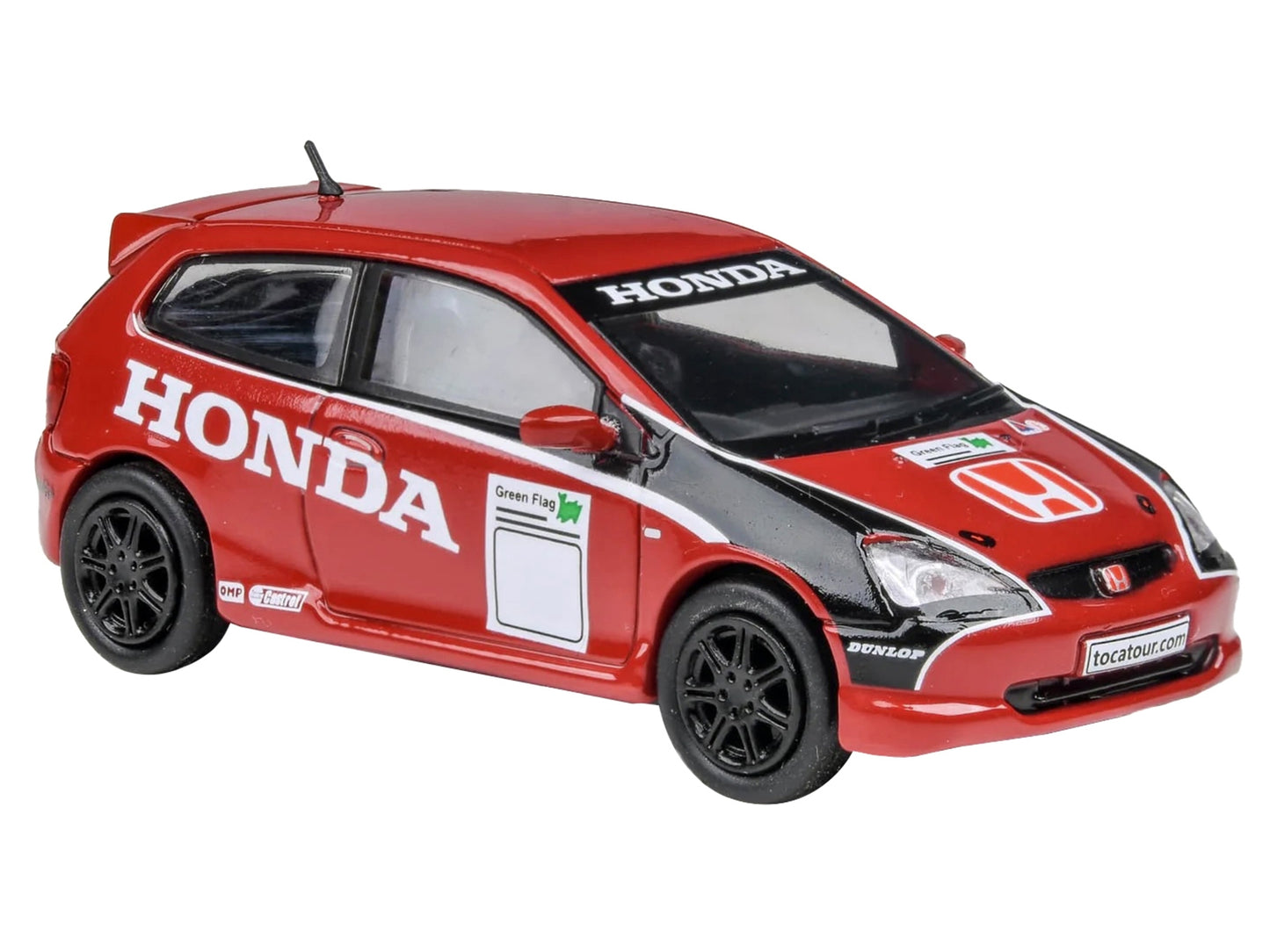 2001 Honda Civic Type R EP3 Red with Graphics "BTCC Honda Racing" - Premium Honda Models from Paragon - Just $37.99! Shop now at Rapidvehicles