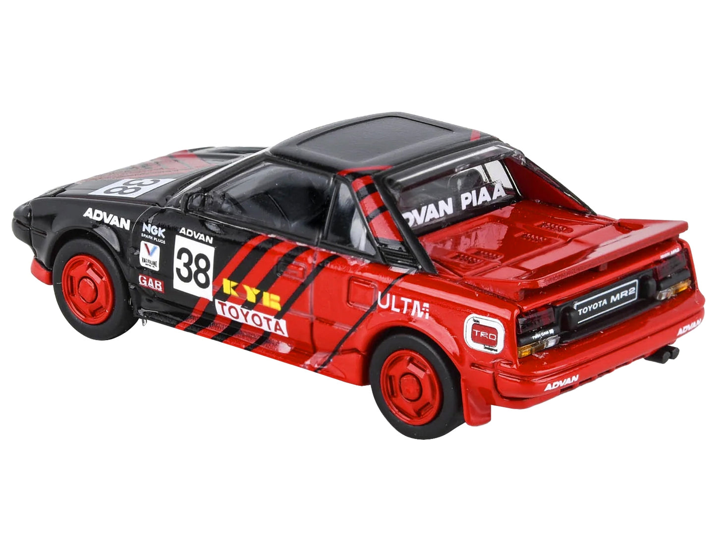 1985 Toyota MR2 MK1 RHD (Right Hand Drive) #38 Red and Black - Premium Toyota Models from Paragon - Just $45.99! Shop now at Rapidvehicles