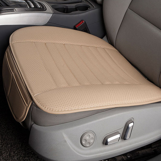 Beige Breathable PU Leather Bamboo Charcoal Car Interior Seat - Premium Car Organizers from Rapidvehicles - Just $31.99! Shop now at Rapidvehicles