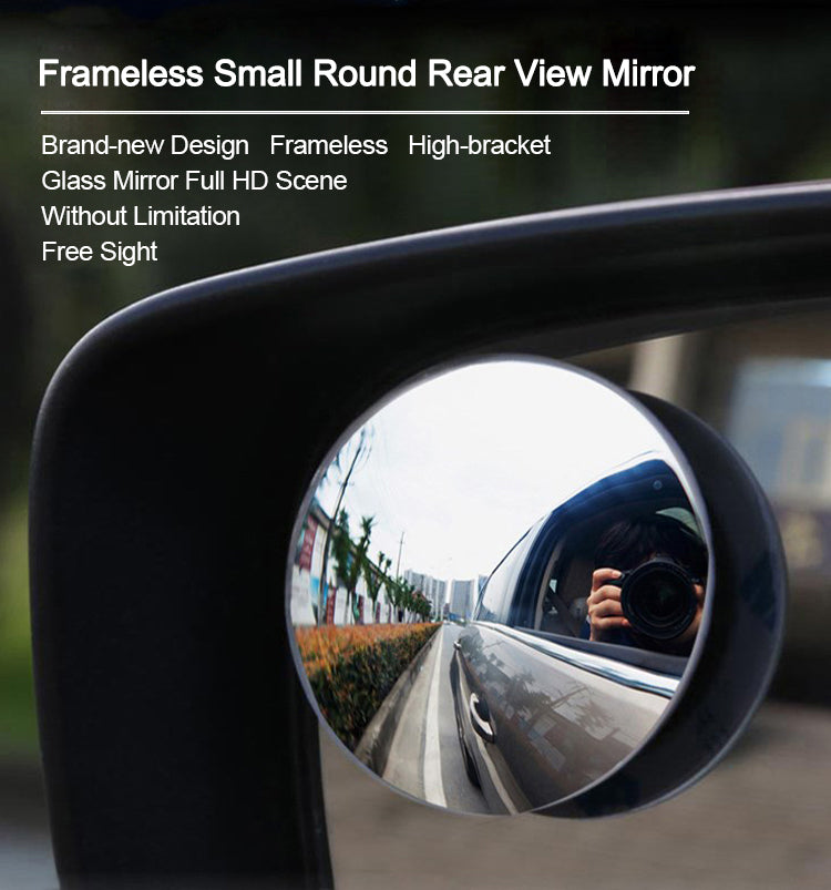 2 PCS Blind Spot Mirror Round HD Convex Rear View Mirror Abyss - Premium Car Stickers & Covers from Rapidvehicles - Just $9.99! Shop now at Rapidvehicles