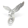 US 3D Emblem Car Logo Front Hood Ornament Car Cover Chrome Eagle Badge for Auto Car Silver-white - Premium Automotive from Rapidvehicles - Just $27.99! Shop now at Rapidvehicles