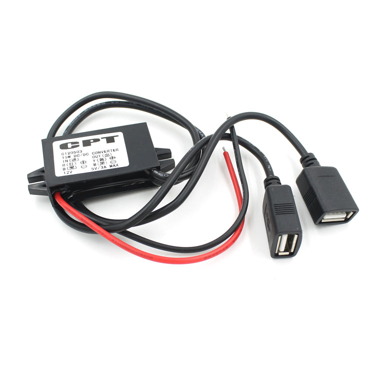 DC Converter 12V To 5V Dual USB Cable Connector Power Supply - Premium Other Car Tools from Rapidvehicles - Just $20.99! Shop now at Rapidvehicles