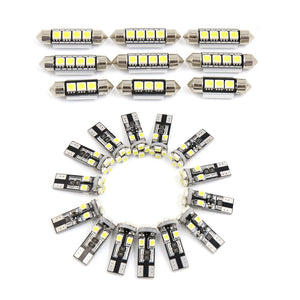 23pcs White Car Dome Map Reading LED Interior Light for BMW E90 E92 E93 M3 2006-2011 Canbus - Premium Car LED Lights from Rapidvehicles - Just $39.38! Shop now at Rapidvehicles