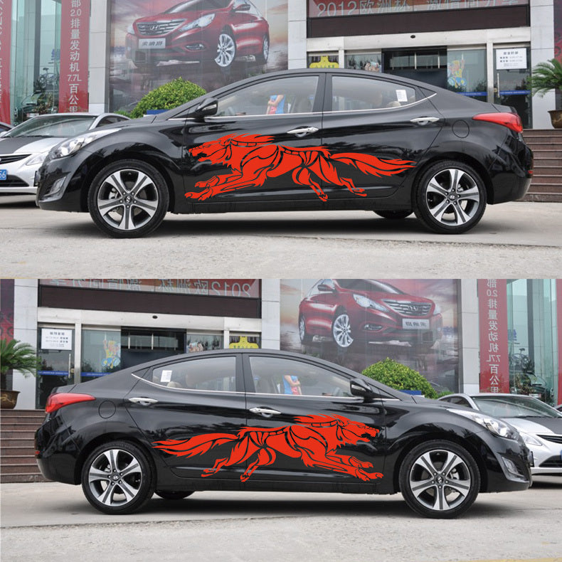 3D Wolf Totem Decals Car Stickers Full Body Car Styling Vinyl - Premium Car Stickers & Covers from Rapidvehicles - Just $35.09! Shop now at Rapidvehicles