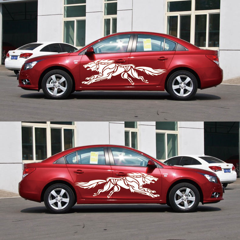 3D Wolf Totem Decals Car Stickers Full Body Car Styling Vinyl - Premium Car Stickers & Covers from Rapidvehicles - Just $35.09! Shop now at Rapidvehicles