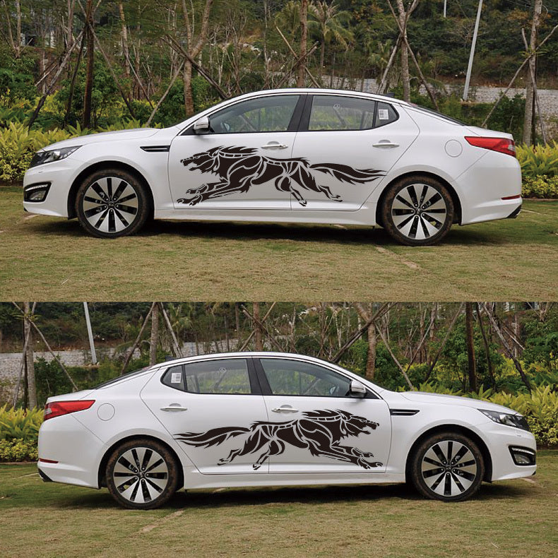 3D Wolf Totem Decals Car Stickers Full Body Car Styling Vinyl - Premium Car Stickers & Covers from Rapidvehicles - Just $35.09! Shop now at Rapidvehicles