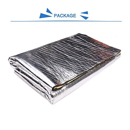 10mm Car Heat Sound Deadener Deadening Insulation Mat Waterproof and Moistureproof 24*40 inches - Premium Car Stickers & Covers from Rapidvehicles - Just $22.94! Shop now at Rapidvehicles