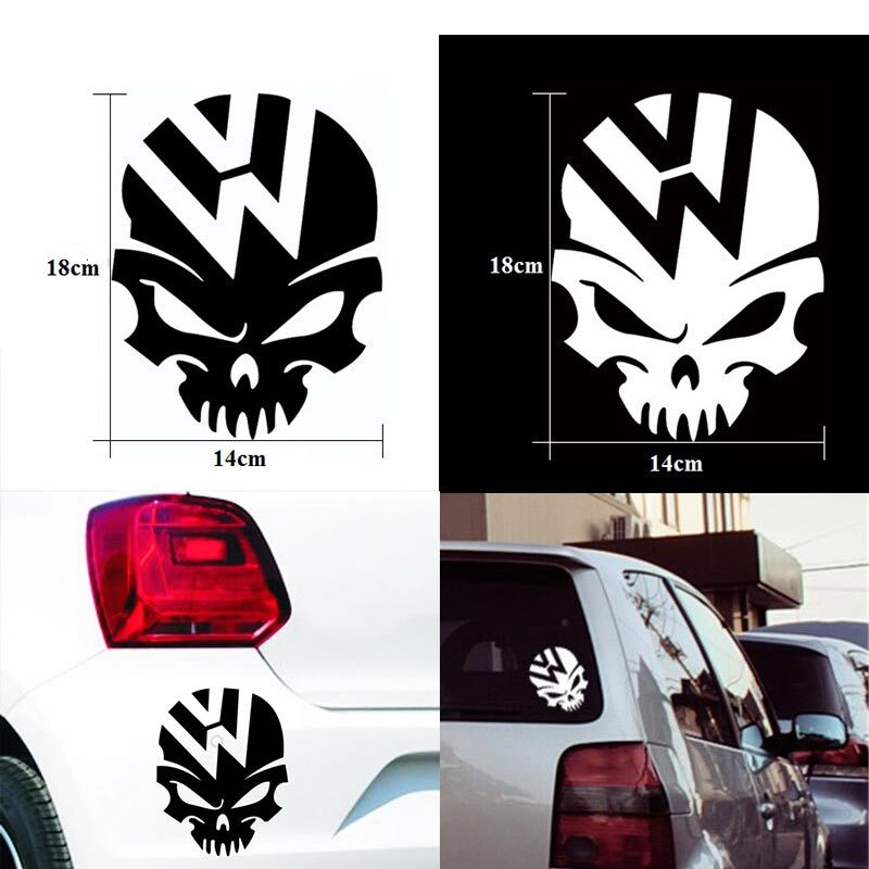 Fashion Skull Decals Car Stickers Car Body Styling Oil Tank Cover - Premium Motorcycle Accessories from Rapidvehicles - Just $7.99! Shop now at Rapidvehicles