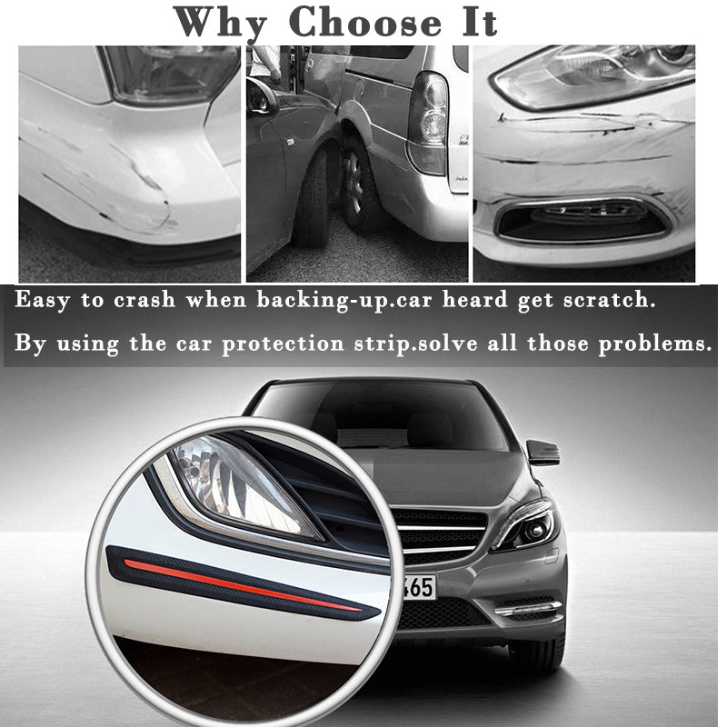 Carbon Fiber Car Bumper Scuff Protector Anti-Scratch Strips - Premium Car Stickers & Covers from Rapidvehicles - Just $16.99! Shop now at Rapidvehicles