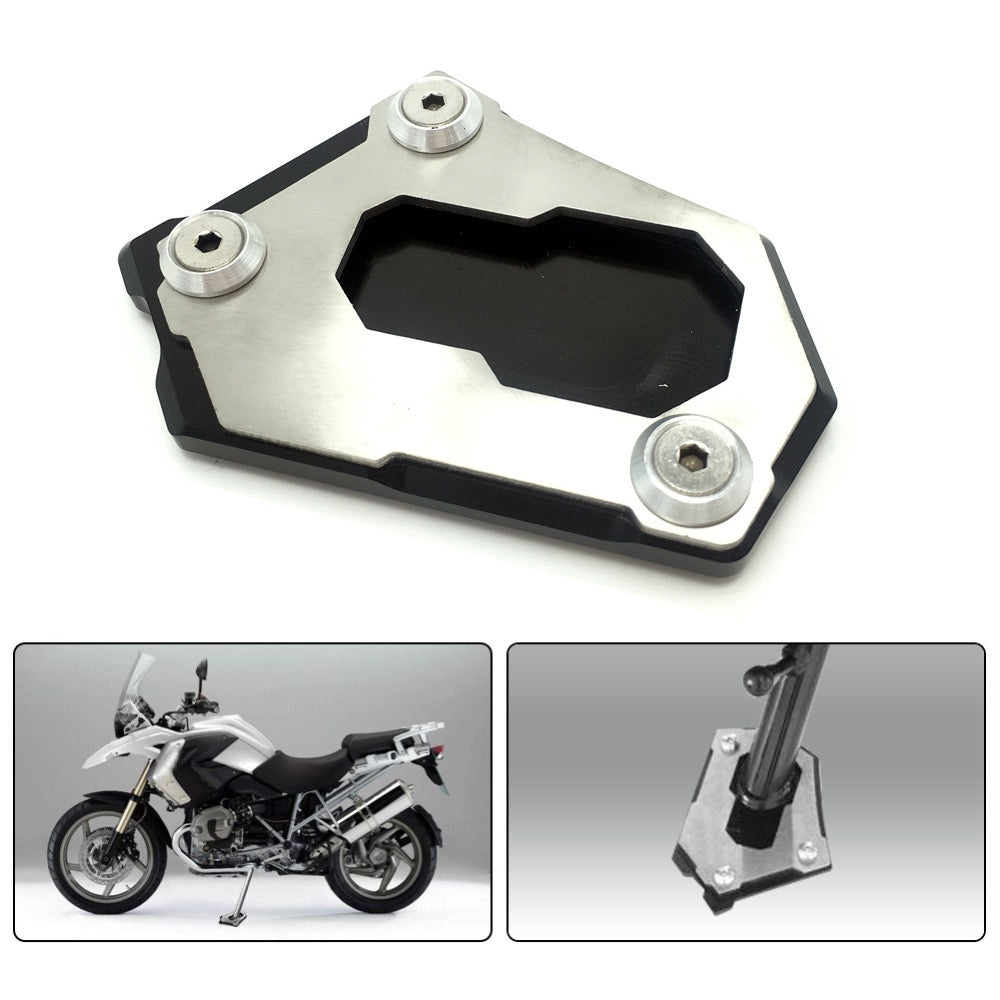 CNC Side Kickstand Stand Extension Plate for BMW R1200GS LC K50 2012-2016 black - Premium Motorcycle Accessories from Rapidvehicles - Just $27.99! Shop now at Rapidvehicles