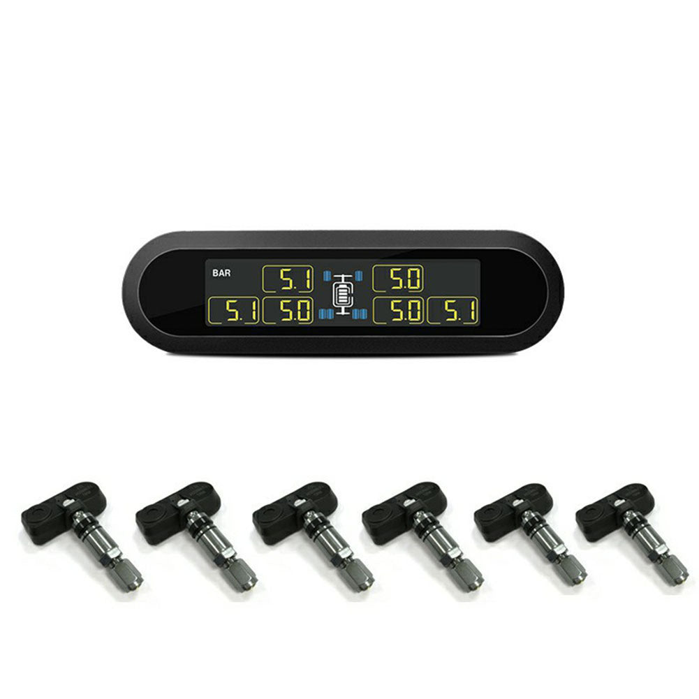 Car TPMS Tire Pressure Monitoring System Super LCD Universal for 6 Wheels Bus Van Internal Sensors black_T650 built-in models - Premium OBD & Diagnostic Tools from Rapidvehicles - Just $116.99! Shop now at Rapidvehicles