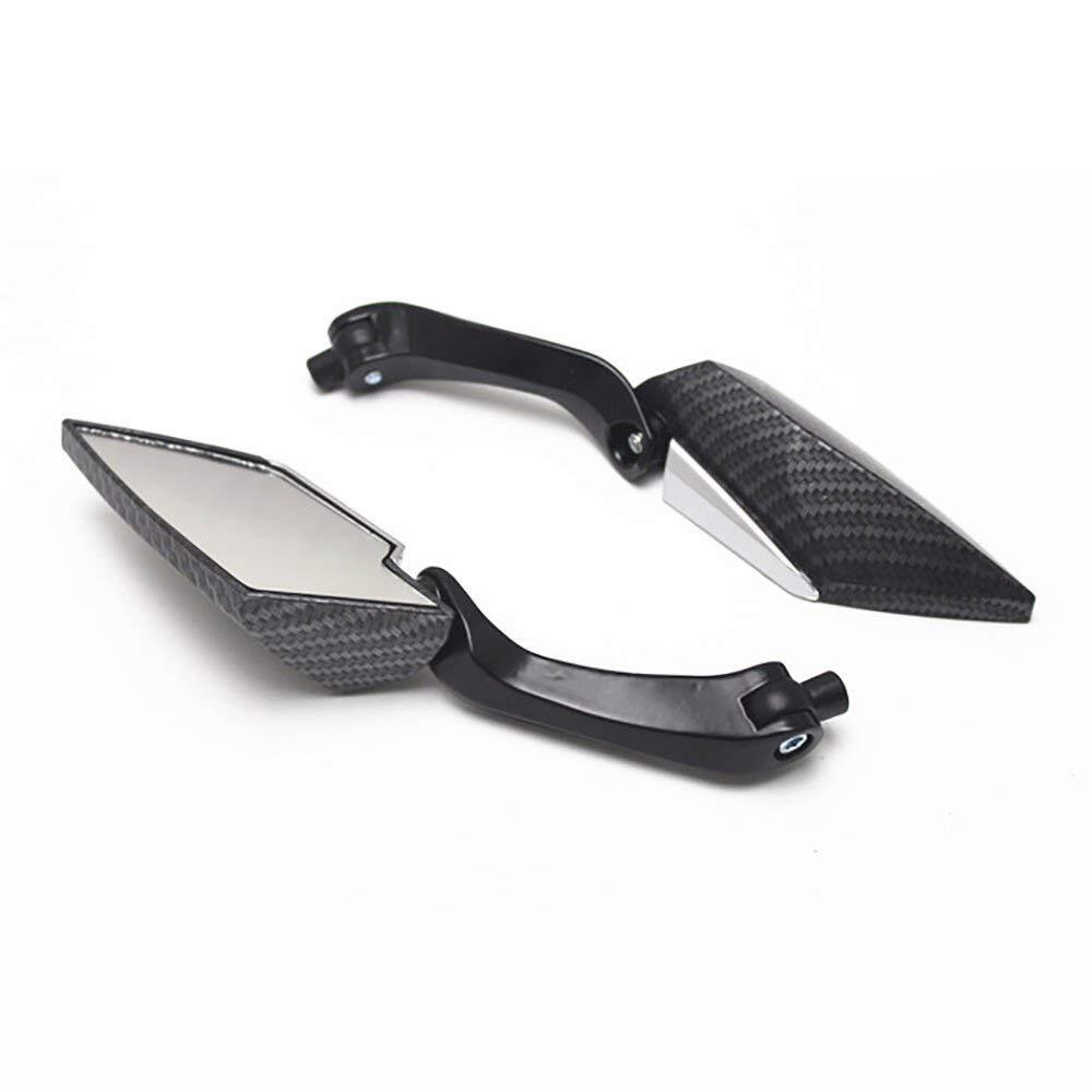 Carbon Alloy Motor Rearview Mirror Motorcycle Aluminum CNC Motor Rear View Mirror black - Premium Motorcycle Accessories from Rapidvehicles - Just $27.99! Shop now at Rapidvehicles