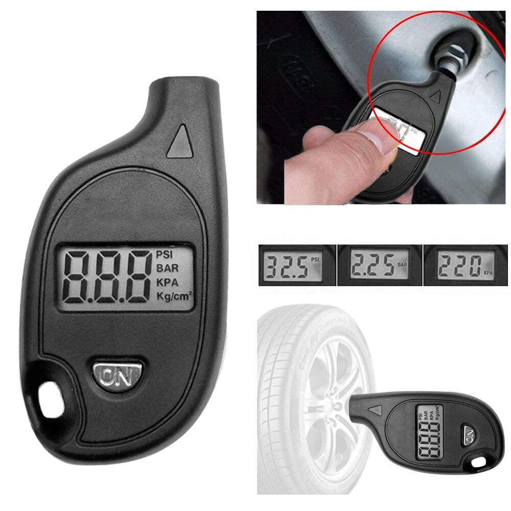 Digital Wireless Tire Air Pressure Gauge Car Security Meter Test Tyre Tester for Auto Wheel Pressure Sensor black - Premium OBD & Diagnostic Tools from Rapidvehicles - Just $14.99! Shop now at Rapidvehicles