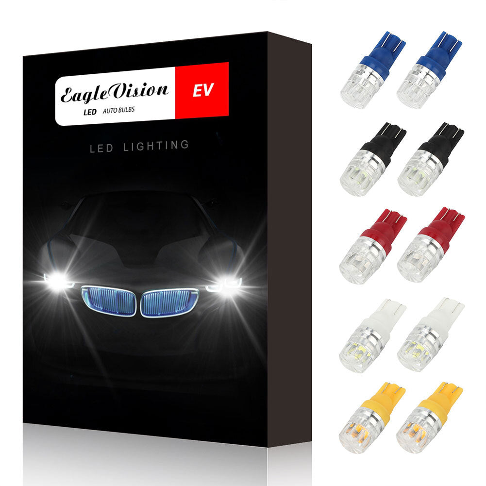 10pcs/set T10 LED Light Bulbs High Power Prismatic Lens Decoding - Premium Car LED Lights from Rapidvehicles - Just $19.79! Shop now at Rapidvehicles