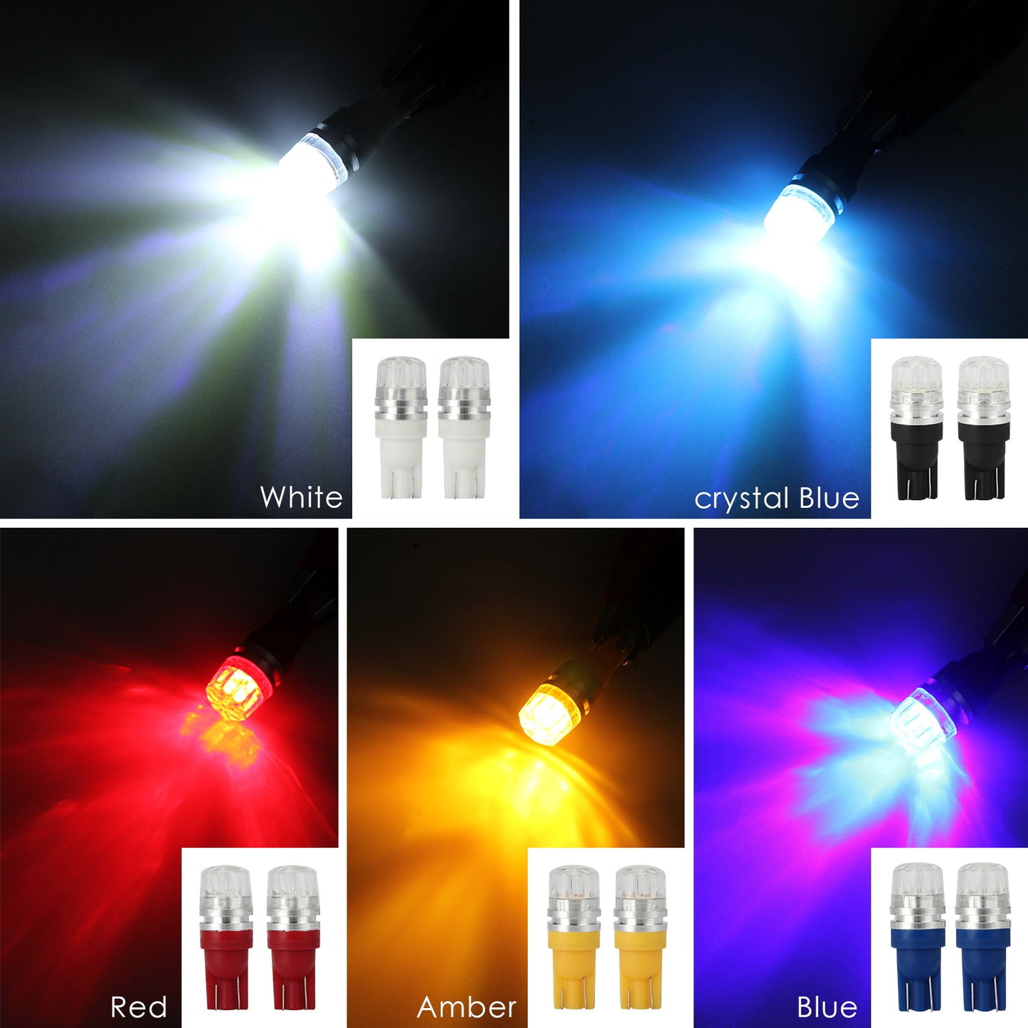 10pcs/set T10 LED Light Bulbs High Power Prismatic Lens Decoding - Premium Car LED Lights from Rapidvehicles - Just $19.79! Shop now at Rapidvehicles