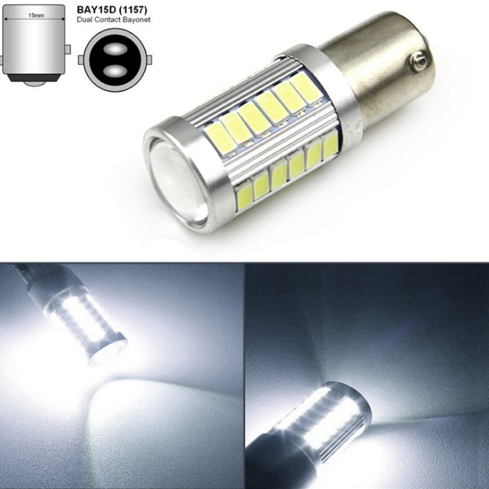 LED 1156 1157 5730 5630 33SMD Car Tail Bulb Brake Lights Auto Reverse Lamp Daytime Running Light 1157-white light - Premium Car LED Lights from Rapidvehicles - Just $6.15! Shop now at Rapidvehicles