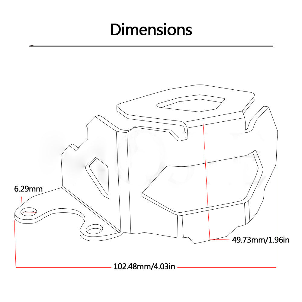 Motorcycle Front Brake Pump Fluid Reservoir Guard Protector Oil Cup Cover for BMW F800GS F700GS F650GS - Premium Other Car Tools from Rapidvehicles - Just $18.99! Shop now at Rapidvehicles