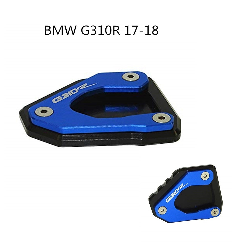 Kickstand Foot Side Stand Extension Pad for BMW G310R 2017-2018 blue - Premium Motorcycle Accessories from Rapidvehicles - Just $26.99! Shop now at Rapidvehicles