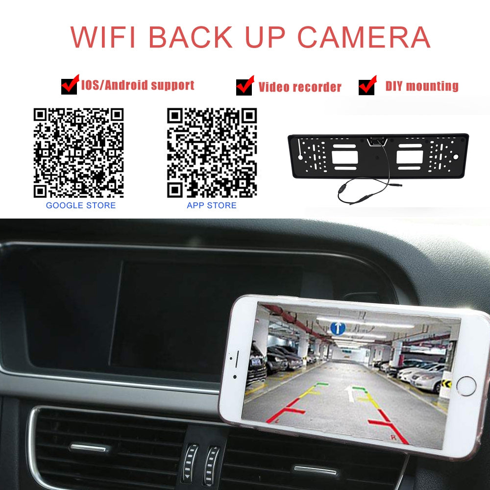 Car DVR Wireless Wifi Backup Parking Reverse Rear View Camera - Premium Car Rear View Camera from Rapidvehicles - Just $71.99! Shop now at Rapidvehicles