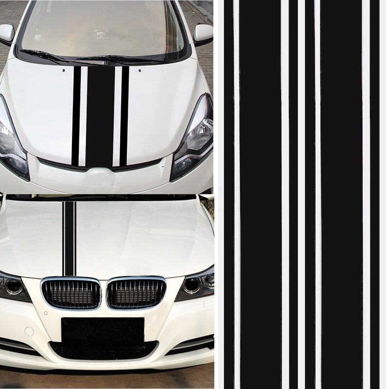 2pcs/set 72 inch x3 inch DIY Black Car Body Vinyl Racing Stripe - Premium Car Stickers & Covers from Rapidvehicles - Just $21.99! Shop now at Rapidvehicles