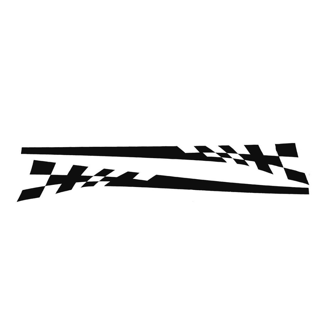 Racing Flag Vinyl Decal Car Styling Door Side Skirt Stripes Auto Body Decor Sticker red - Premium Car Stickers & Covers from Rapidvehicles - Just $28.58! Shop now at Rapidvehicles