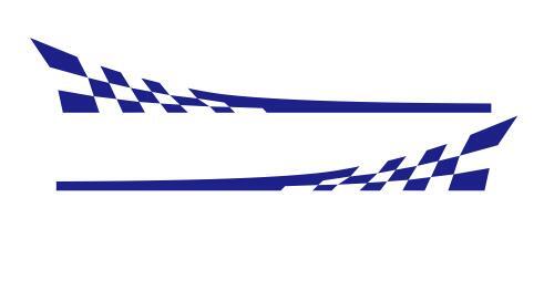 Racing Flag Vinyl Decal Car Styling Door Side Skirt Stripes Auto - Premium Car Stickers & Covers from Rapidvehicles - Just $34.99! Shop now at Rapidvehicles