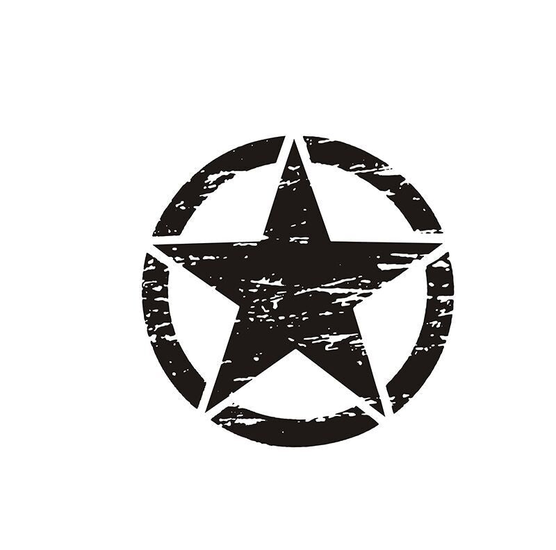 50cm Big Stickers on Cars Army Star Distressed Decal for Jeep - Premium Car Stickers & Covers from Rapidvehicles - Just $19.79! Shop now at Rapidvehicles