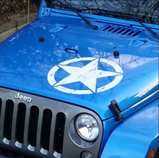 50cm Big Stickers on Cars Army Star Distressed Decal for Jeep - Premium Car Stickers & Covers from Rapidvehicles - Just $19.79! Shop now at Rapidvehicles