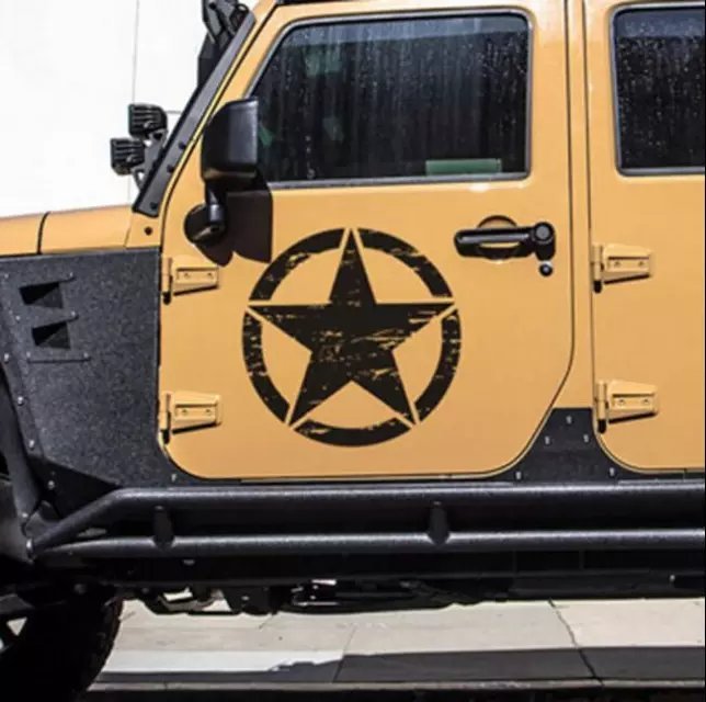 50cm Big Stickers on Cars Army Star Distressed Decal for Jeep - Premium Car Stickers & Covers from Rapidvehicles - Just $19.79! Shop now at Rapidvehicles