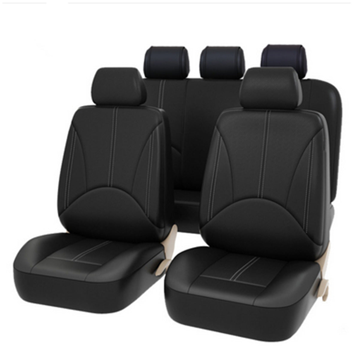 4pcs Advanced Pu Leather Auto Universal Car 5 Seat Covers - Premium Car Seat Cushion from Rapidvehicles - Just $39.99! Shop now at Rapidvehicles