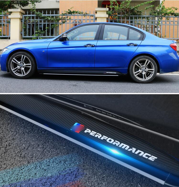 215cm Carbon Fiber Sticker Side Skirt Car Decal for BMW E90 E92 E39 F10 F30 F31 - Premium Car Stickers & Covers from Rapidvehicles - Just $30.99! Shop now at Rapidvehicles