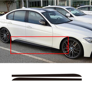 215cm Carbon Fiber Sticker Side Skirt Car Decal for BMW E90 E92 E39 F10 F30 F31 - Premium Car Stickers & Covers from Rapidvehicles - Just $25.99! Shop now at Rapidvehicles