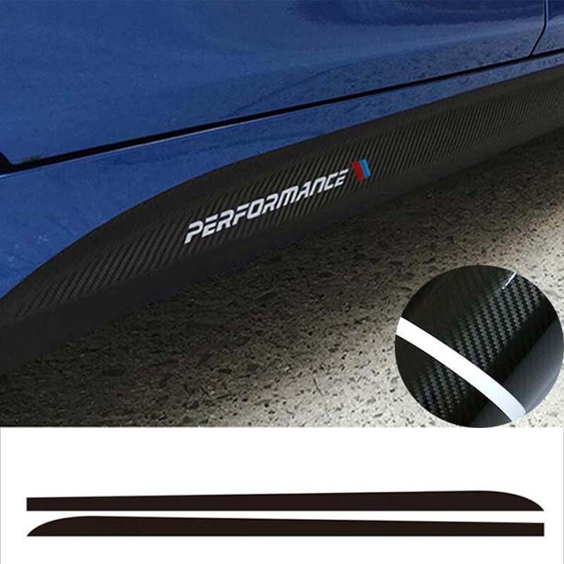 215cm Carbon Fiber Sticker Side Skirt Car Decal for BMW E90 E92 E39 F10 F30 F31 - Premium Car Stickers & Covers from Rapidvehicles - Just $25.99! Shop now at Rapidvehicles