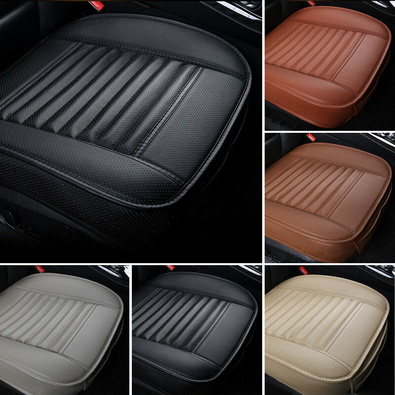 Car Front Seat Cover PU Non-slip Car Seat Cushion Cover for Four Seasons black - Premium Car Seat Cushion from Rapidvehicles - Just $28.99! Shop now at Rapidvehicles