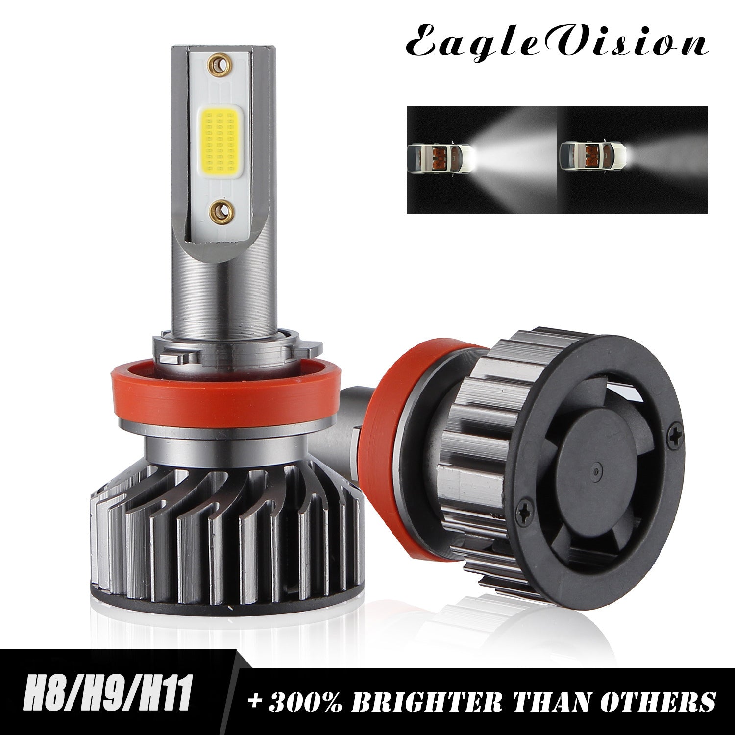 2PCS Mini Car LED Headlight Bulb H1 H7 H8/H9/H11 9005/HB3 9006/HB4 H4/HB2/9003 Hi/Lo 72W 10000LM 6000K Car Headlamp H7 - Premium Car LED Lights from Rapidvehicles - Just $40.12! Shop now at Rapidvehicles