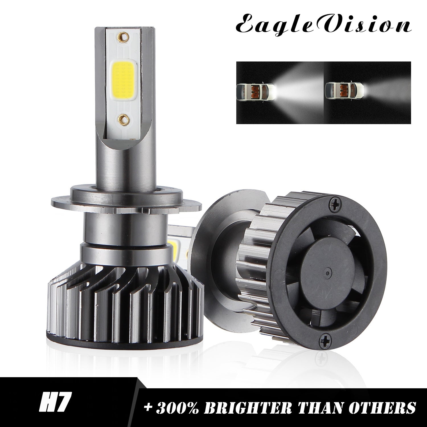 2PCS Mini Car LED Headlight Bulb H1 H7 H8/H9/H11 9005/HB3 9006/HB4 H4/HB2/9003 Hi/Lo 72W 10000LM 6000K Car Headlamp H7 - Premium Car LED Lights from Rapidvehicles - Just $40.12! Shop now at Rapidvehicles