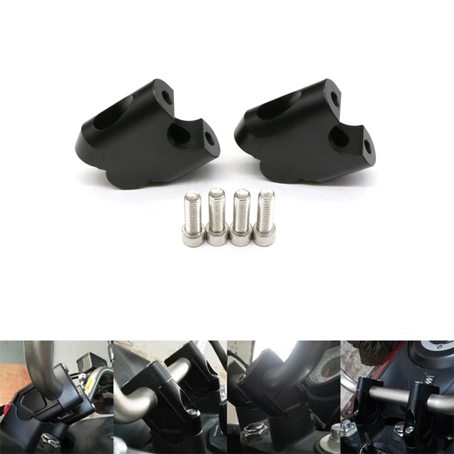 Motorcycle Handlebar Risers Adapter Bar Lift for SUZUKI DL250/650/1000 V-STORM black - Premium Other Car Tools from Rapidvehicles - Just $36.99! Shop now at Rapidvehicles