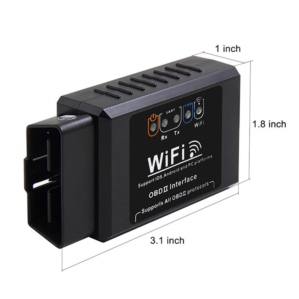 ELM327 V1.5 OBD2 WIFI  Car Diagnostic Scanner Auto Code Reader Scanner black - Premium OBD & Diagnostic Tools from Rapidvehicles - Just $20.99! Shop now at Rapidvehicles