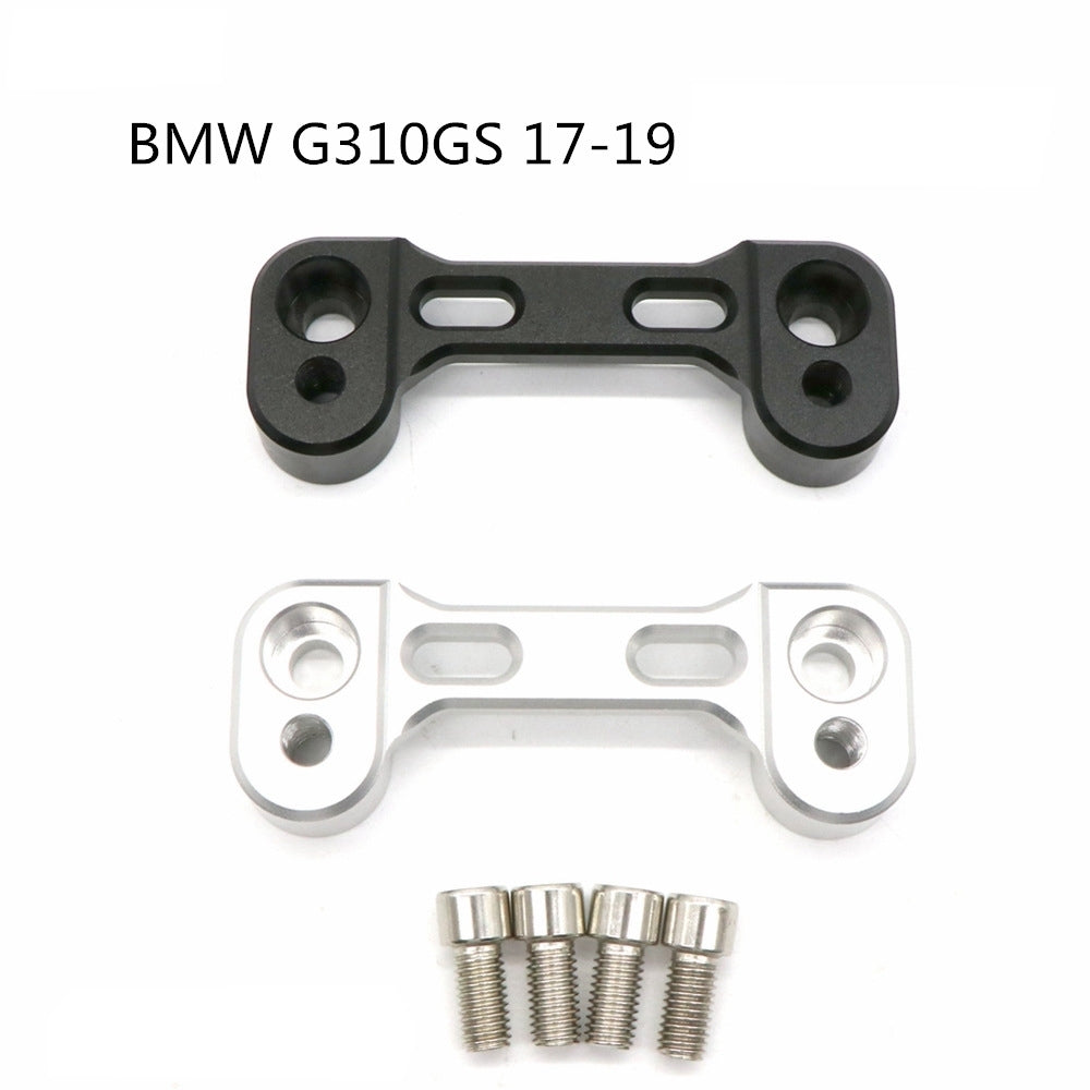 Handlebar Riser Heightening Handle Apters for BMW G310GS silver - Premium Motorcycle Accessories from Rapidvehicles - Just $31.99! Shop now at Rapidvehicles