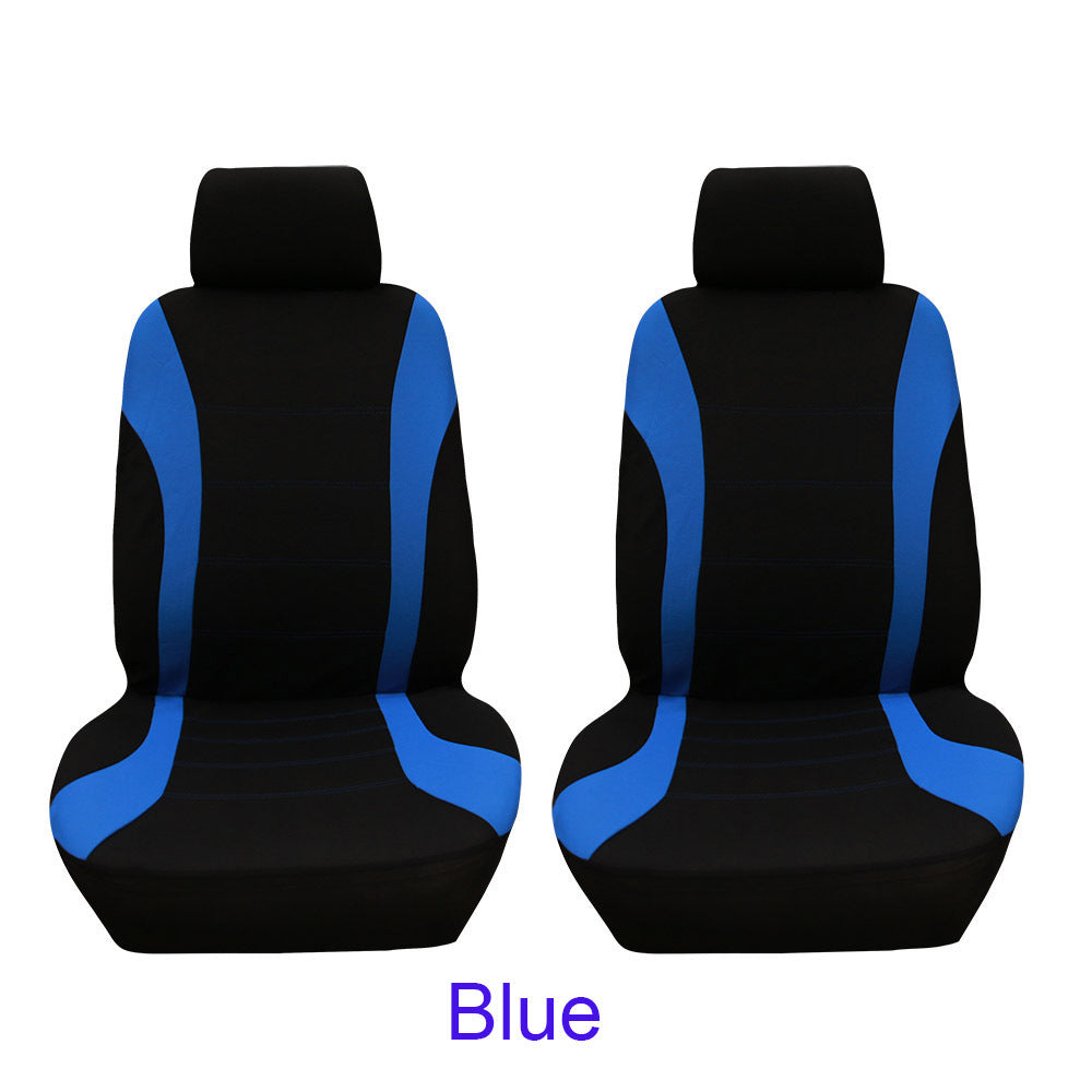 4pcs/set Car seat Cover Protector Seat Comfortable Dustproof Headrest Front Seat Covers Blue black - Premium Car Seat Cushion from Rapidvehicles - Just $24.99! Shop now at Rapidvehicles