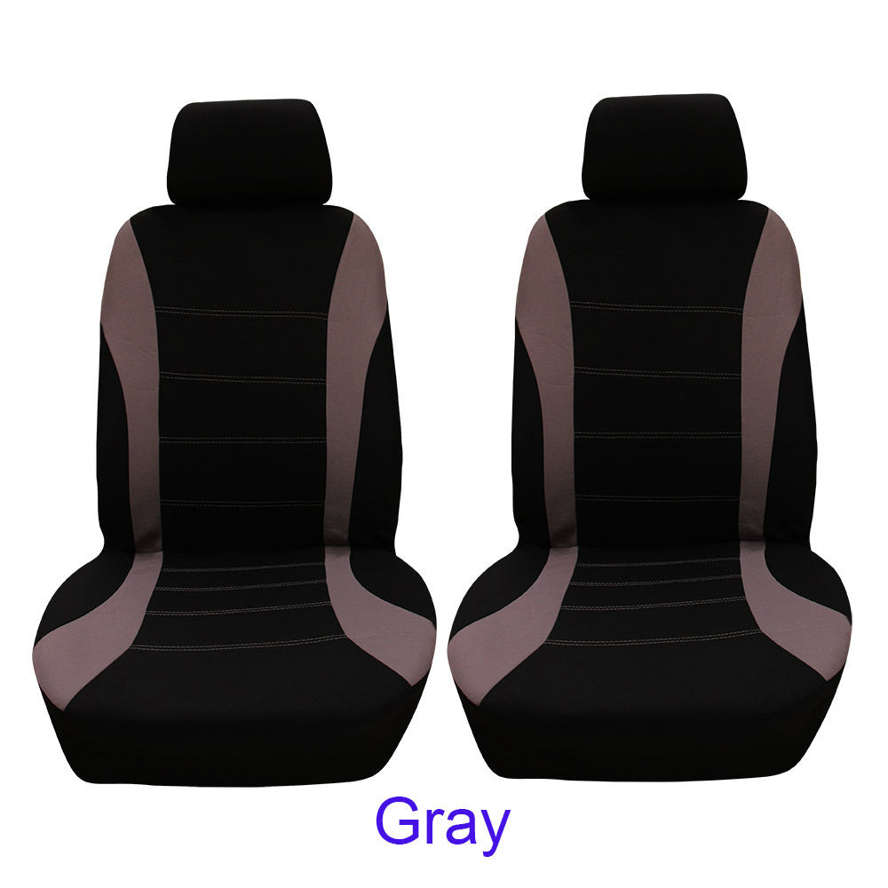 4pcs/set Car seat Cover Protector Seat Comfortable Dustproof Headrest Front Seat Covers Gray black - Premium Car Seat Cushion from Rapidvehicles - Just $24.99! Shop now at Rapidvehicles