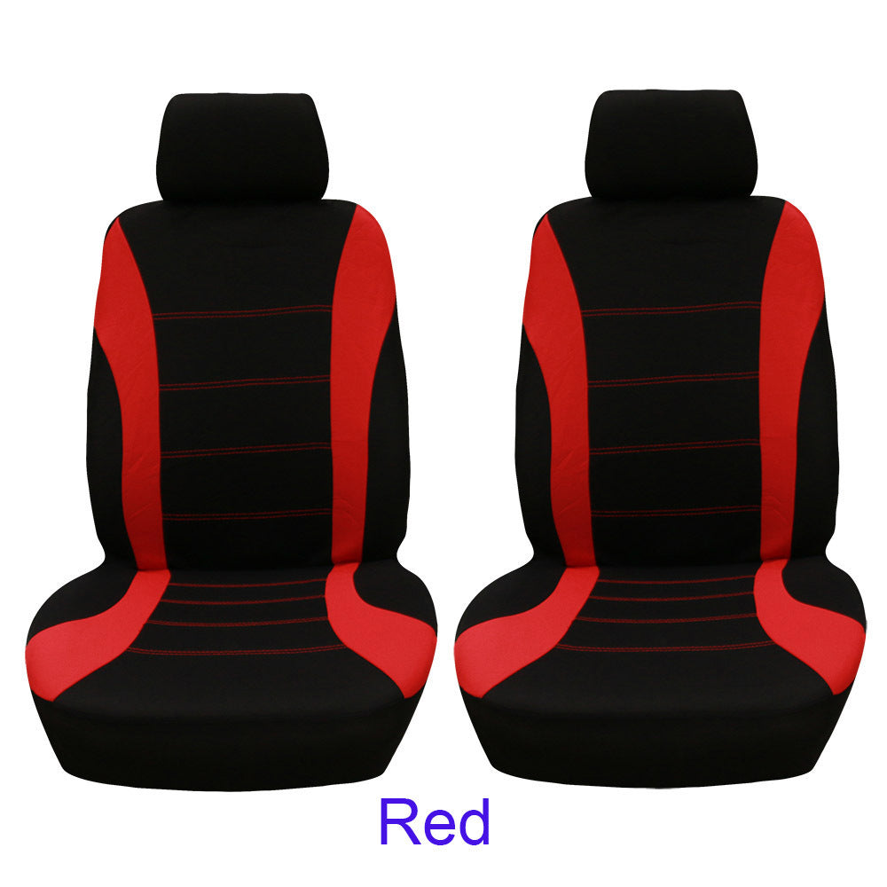 4pcs/set Car seat Cover Protector Seat Comfortable Dustproof Headrest Front Seat Covers Red black - Premium Car Seat Cushion from Rapidvehicles - Just $24.99! Shop now at Rapidvehicles