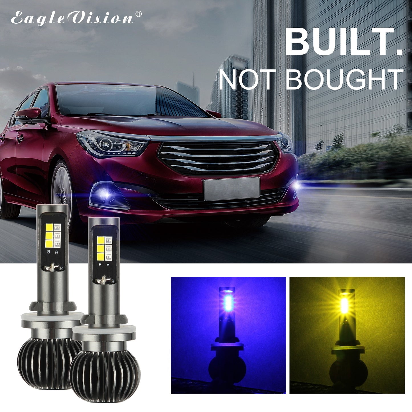 2PCS 880/881 9005/9006 H8/H11 5202 Dual Color High Power - Premium Car LED Lights from Rapidvehicles - Just $38.99! Shop now at Rapidvehicles