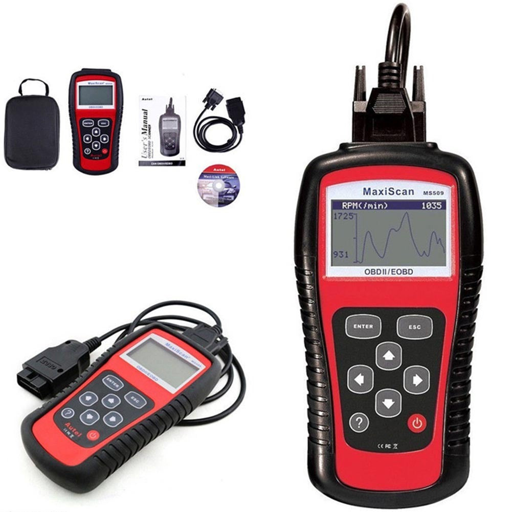 Automobile Diagnosing Instruments Code Reader Automobile Scanning Tool obd2 Real-time Data Red black - Premium OBD & Diagnostic Tools from Rapidvehicles - Just $55.99! Shop now at Rapidvehicles