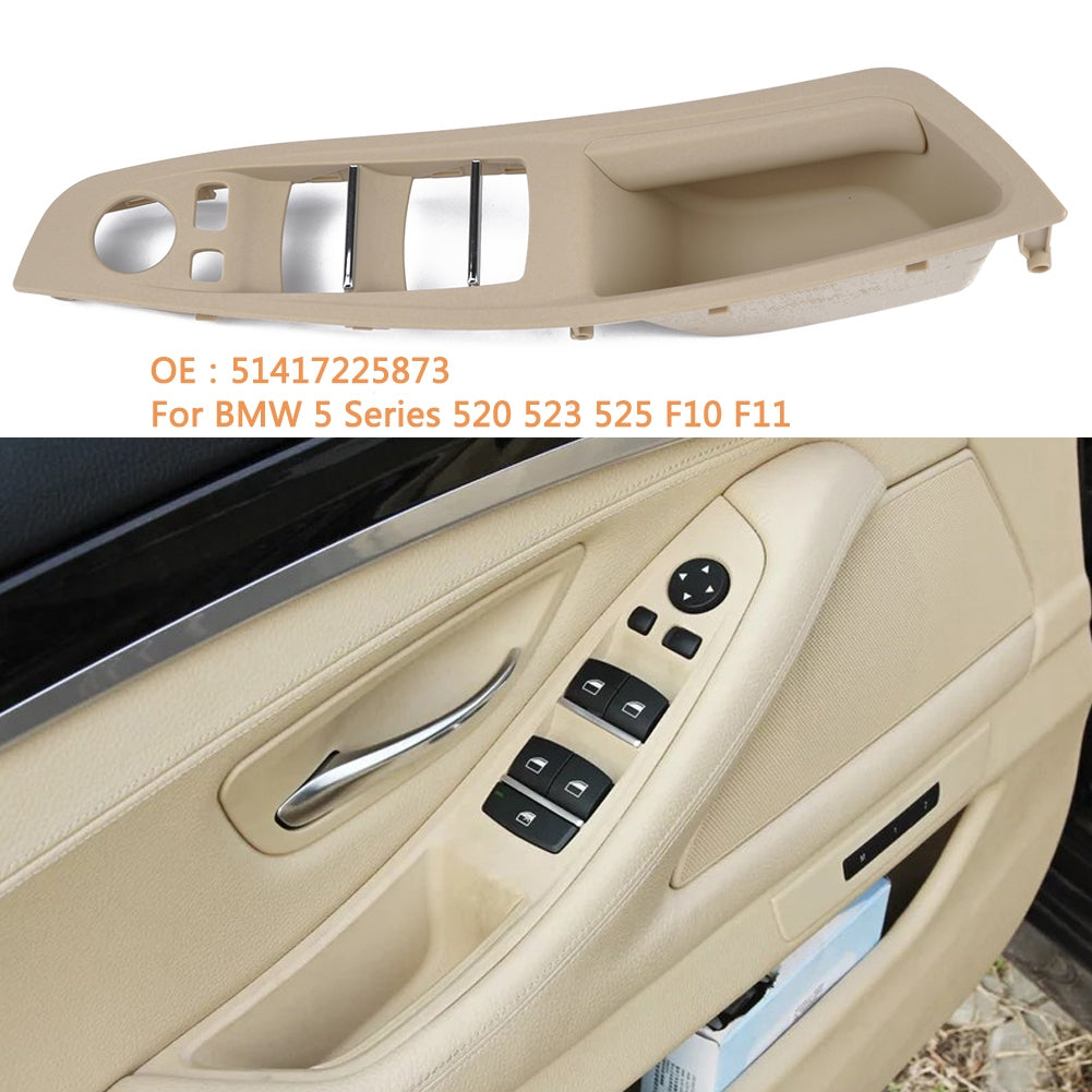 Door Handle Window Switch Panel for BMW 5 Series F10 F18 520 523 525(Beige) brown - Premium Car Organizers from Rapidvehicles - Just $28.99! Shop now at Rapidvehicles