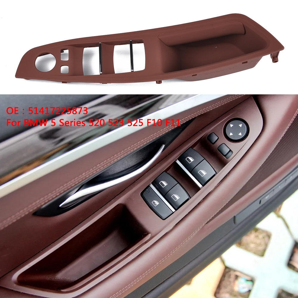 Door Handle Window Switch Panel for BMW 5 Series F10 F18 520 523 525(Beige) brown - Premium Car Organizers from Rapidvehicles - Just $28.99! Shop now at Rapidvehicles