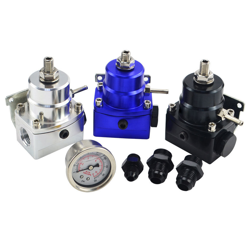 AN8 High Pressure Fuel Regulator W / Boost-8AN 8/8/6 EFI with - Premium Car Organizers from Rapidvehicles - Just $61.99! Shop now at Rapidvehicles